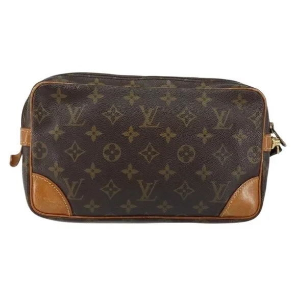 LOUIS VUITTON Monogram Marly Dragonne GM Clutch Bag M51825 LV Auth BA7588 - Picture 2 of 16